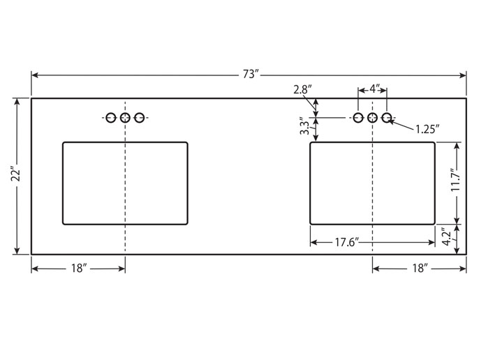 Bathroom Vanity Top Dimensions Rispa