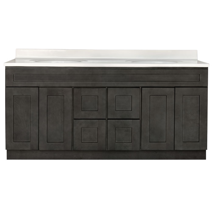 Bathroom Cabinet Vanity Shaker Gray 7221D 