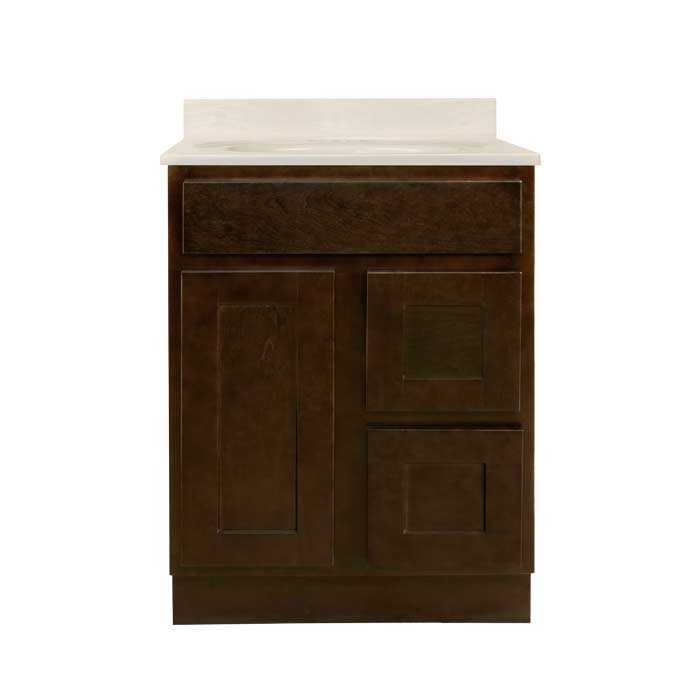 36 Inch Bathroom Cabinet Vanity Shaker Espresso Right Drawers