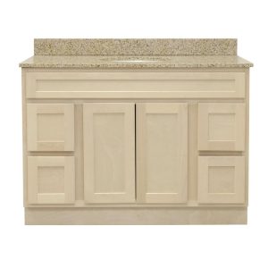 48 inch Bathroom Vanity Cabinet with Drawers - Unfinished Shaker V4821D