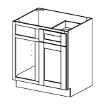 Base Blind Corner Cabinet Drawing for Assembly Instruction Thumbnail Image