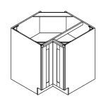 Base Easy Reach Corner Cabinet Drawing for Assembly Instruction Thumbnail Image
