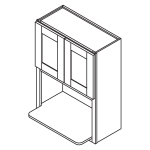 Microwave Wall Cabinet Drawing for Assembly Instruction Thumbnail Image