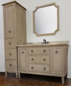 Ann Furniture Vanity, Mirror, and Linen Cabinet
