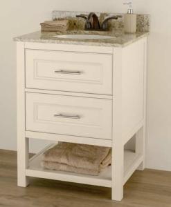 24 Inch Contemporary Vanity in Linen Color