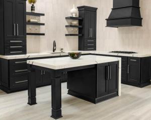 Shaker Black Kitchen Cabinets